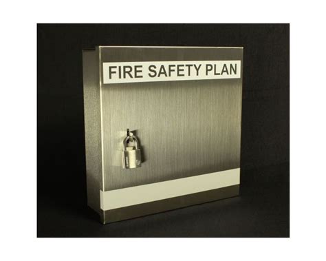 stainless steel fire safety plan box|fire safety plan box amazon.